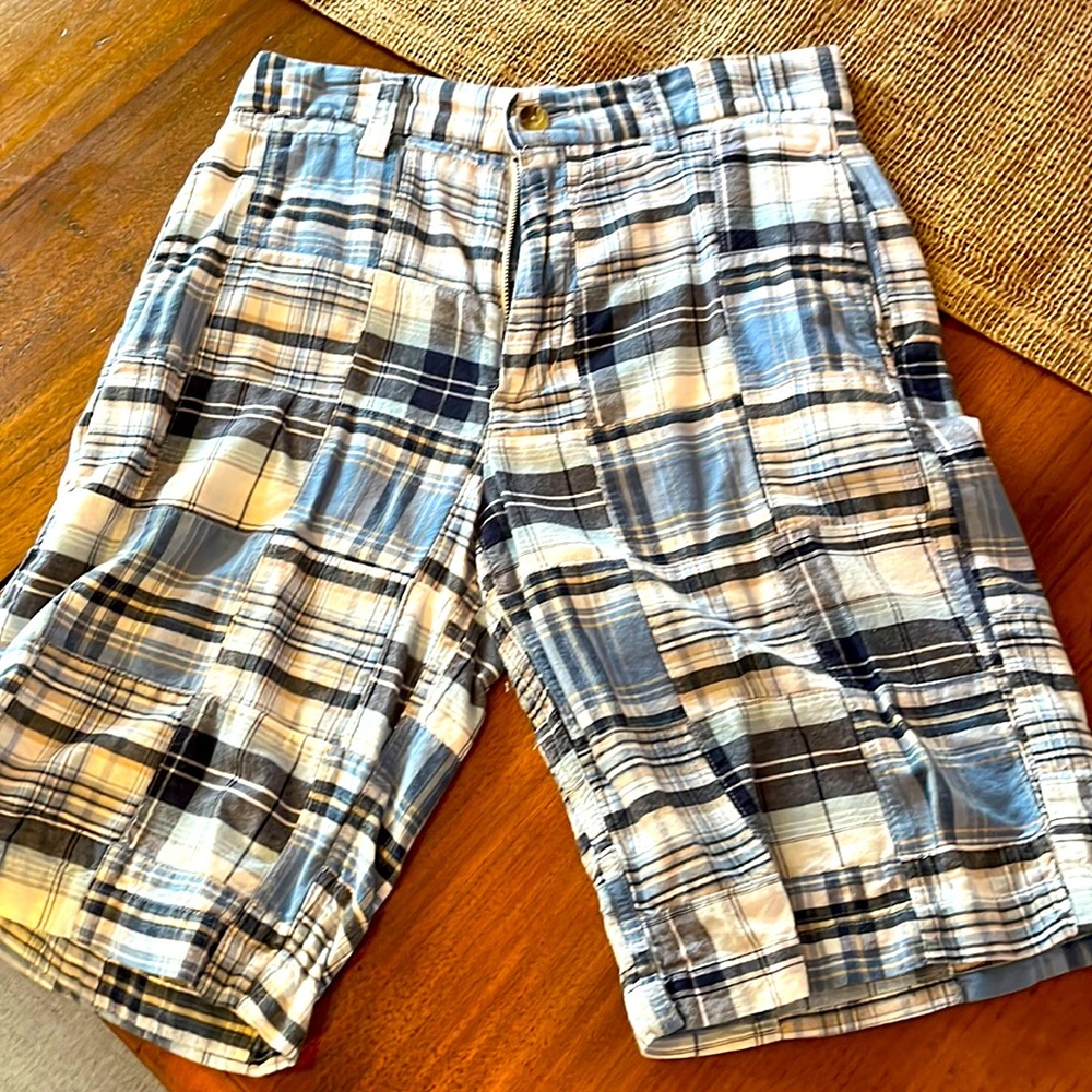 Boys Plaid Shorts